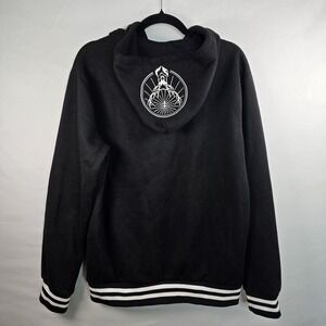 Jagermeister Hoodie Men's Size Medium Deer‎ Logo Cotton Blend Black